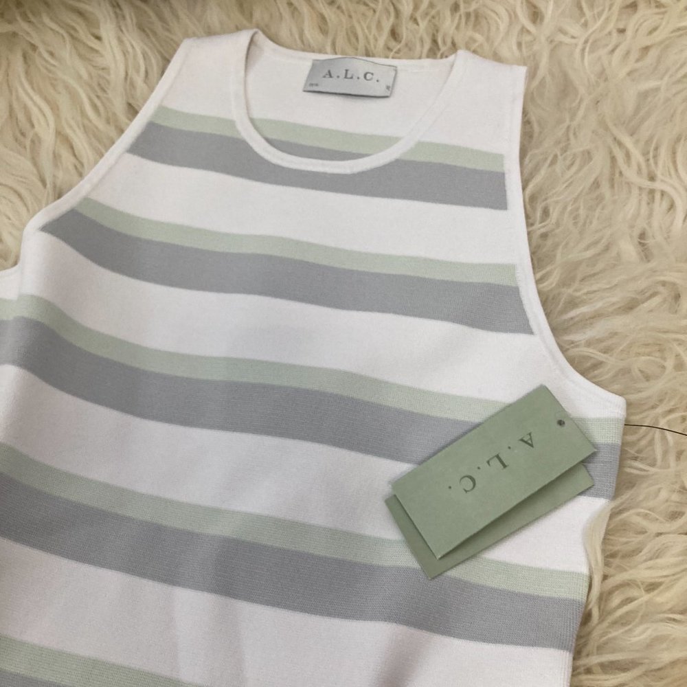 A.L.C. Striped Mini Dress 2018 - Picture 4 of 9